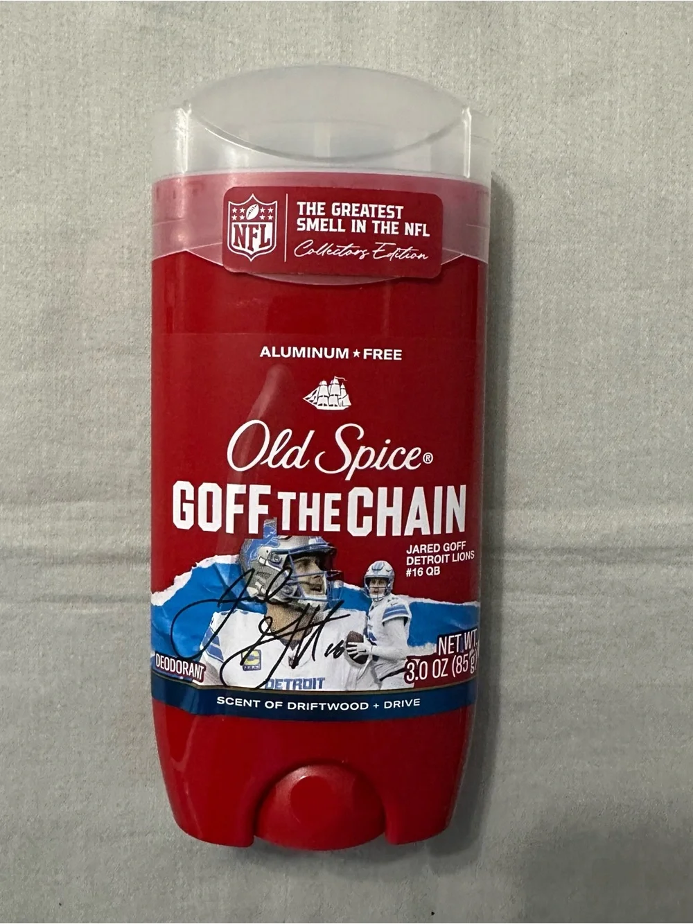 Lot of 5 Old Spice Goff The Chain Deodorant NFL Collector Edition Jared Goff 3oz